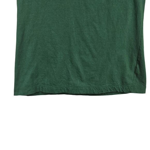 Womens Basic Casual Athleisure Soft Solid Green Slim Fit Crewneck Tee NIKE LG - Picture 6 of 9